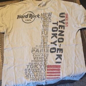 Hard Rock Cafe Cream Graphic Tee